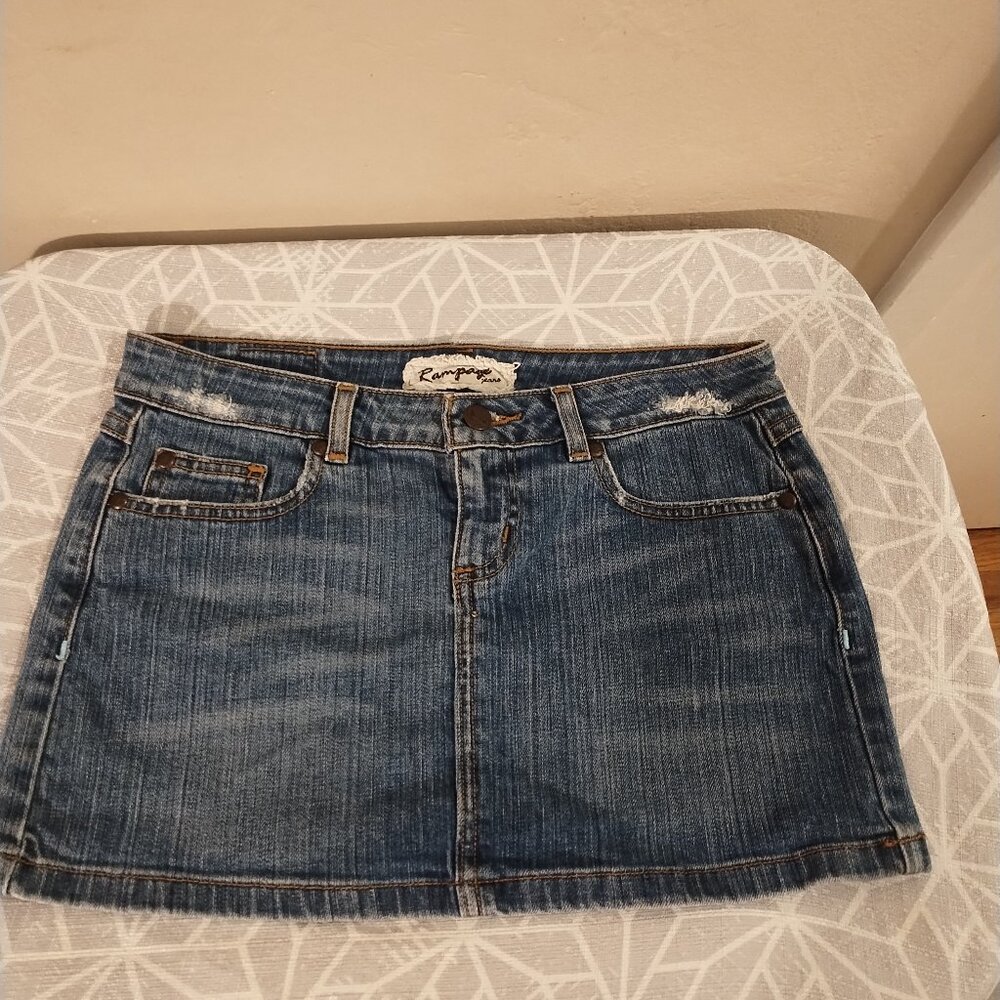 Rampage jean skirt